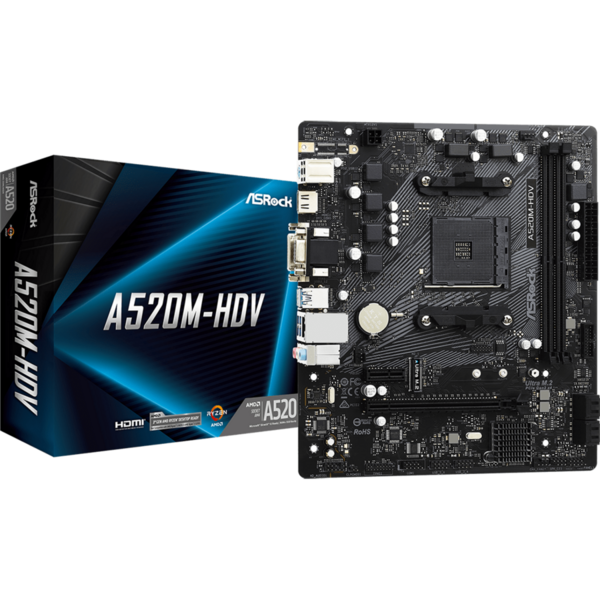 Placa de baza ASRock A520M-HDV Socket AM4