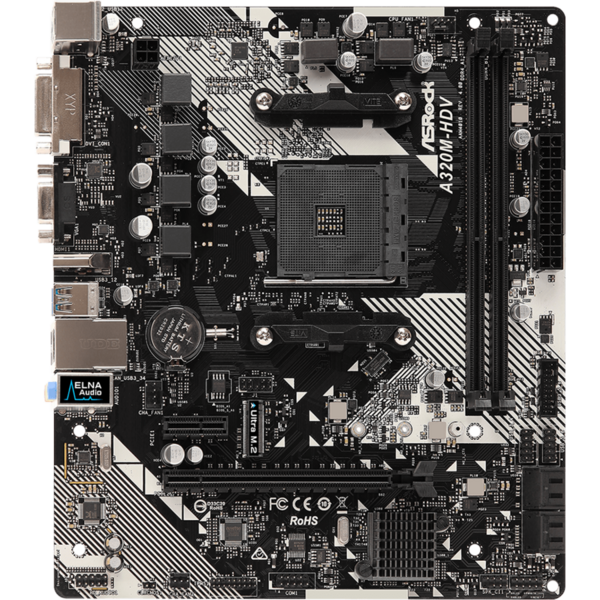 Placa de baza ASRock A320M-HDV R4.0- Socket AM4