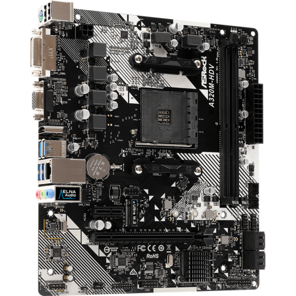 Placa de baza ASRock A320M-HDV R4.0- Socket AM4