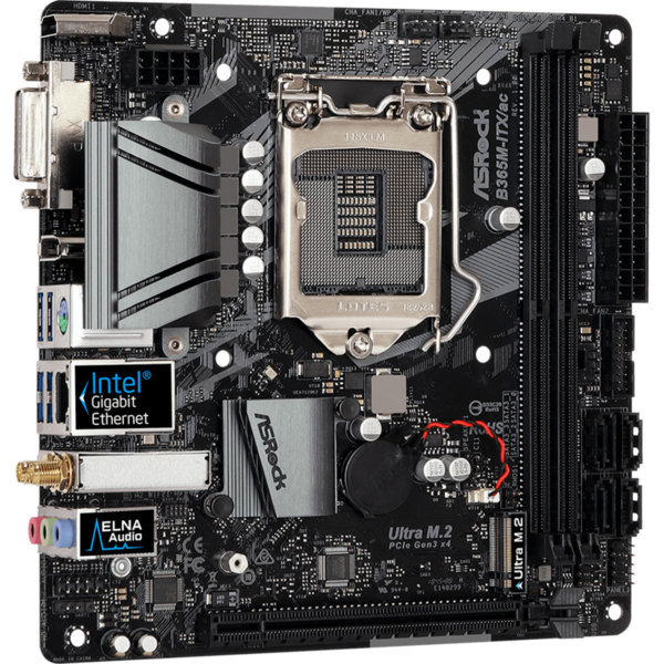 Placa de baza ASRock B365M-ITX/AC Socket 1151 v2