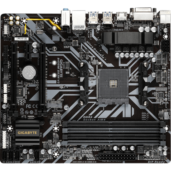 Placa de baza Gigabyte B450M DS3H V2 Socket AM4