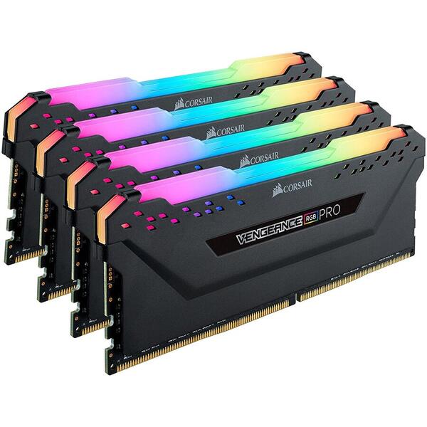 Memorie Corsair Vengeance RGB PRO 32GB DDR4 4266MHz CL19 Kit Quad Channel