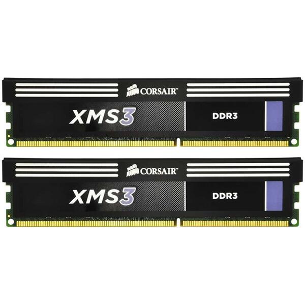 Memorie Corsair XMS3 8GB DDR3 1333MHz CL9 Kit Dual Channel