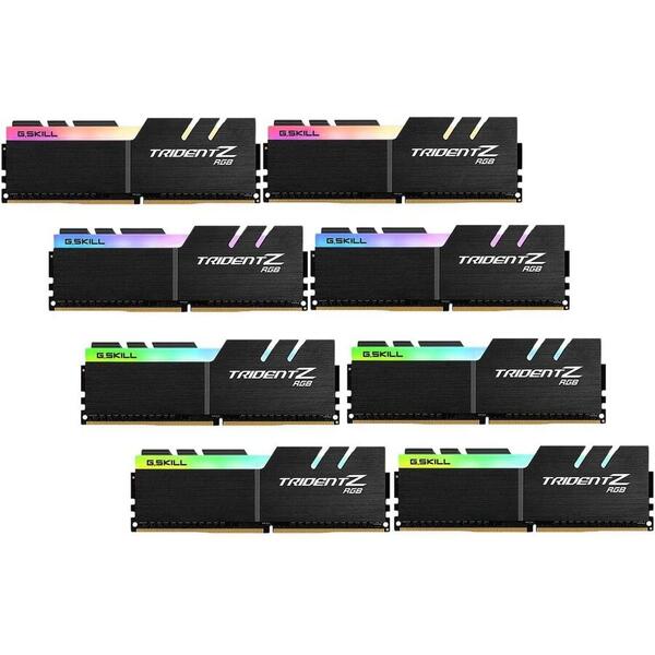 Memorie G.Skill TridentZ RGB Series DDR4 256GB 3600MHz CL18 Kit x 8