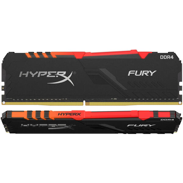 Memorie Kingston HyperX FURY RGB DDR4 64GB 3200MHz CL16 Kit Dual Channel