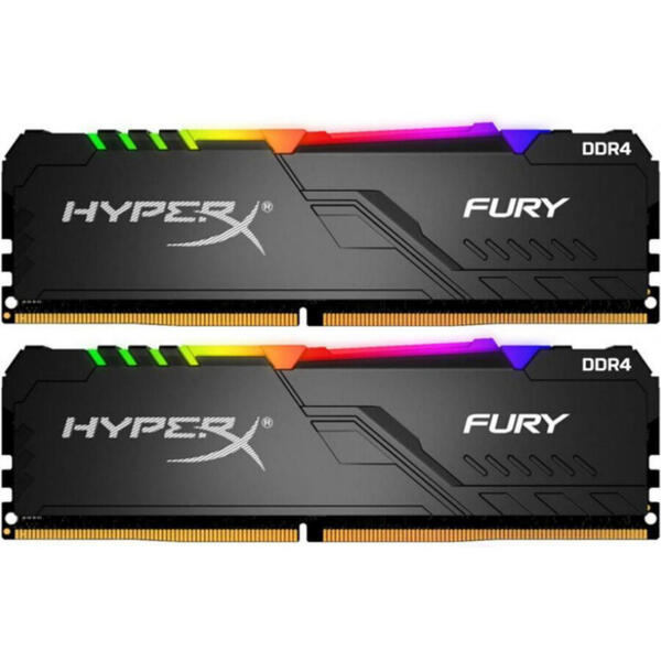 Memorie Kingston HyperX FURY RGB DDR4 64GB 3200MHz CL16 Kit Dual Channel