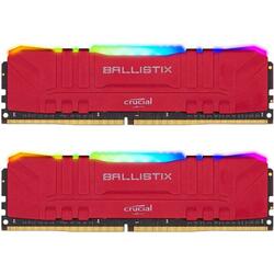 Memorie Crucial Ballistix RGB DDR4 32GB 3000MHz CL15 Kit Dual Channel Red