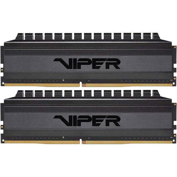 Memorie PATRIOT Extreme Performance Viper 4 Blackout Series DDR4 8GB 3000MHz CL16 Kit Dual Channel