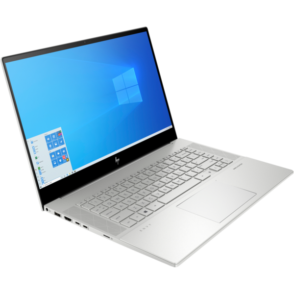 Laptop HP ENVY 15-ep0018nq, 15.6 inch FHD IPS, Intel Core i7-10750H, 32GB DDR4, 2x 512GB SSD, GeForce GTX 1660 Ti 6GB, Win 10 Pro, Natural Silver