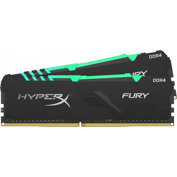 Memorie Kingston Fury RGB 32GB DDR4 3200MHz CL16 Kit Dual Channel