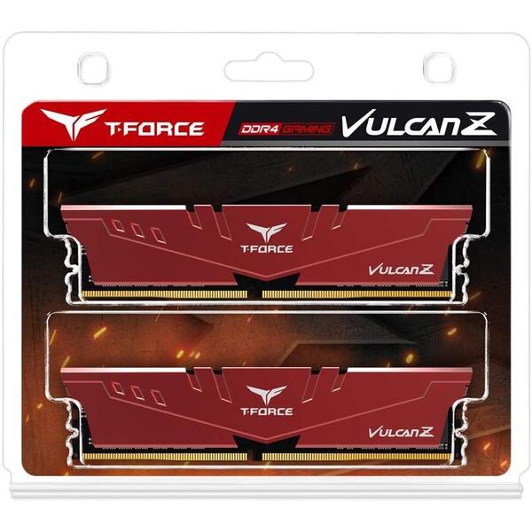 Memorie Team Group T-Force Vulcan Z DDR4 32GB 3600MHz CL18 Kit Dual Channel Red