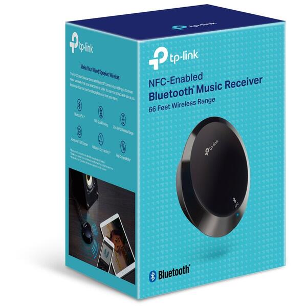 Reciver Audio TP-LINK HA100 Bluetooth si NFC, conectare la boxa cu fir