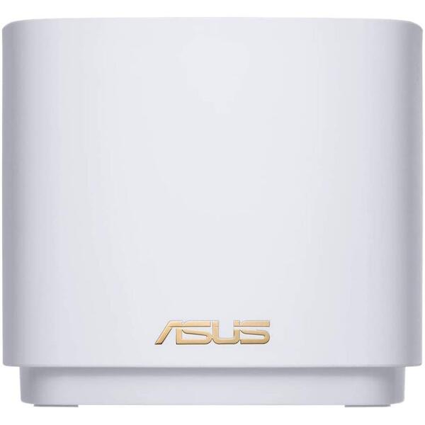 Router Wireless Asus ZenWiFi AX Mini (XD4) Wi-Fi 6 AX1800 Mesh, Alb Set 3 bucati