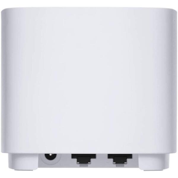 Router Wireless Asus ZenWiFi AX Mini (XD4) Wi-Fi 6 AX1800 Mesh, Alb Set 2 bucati