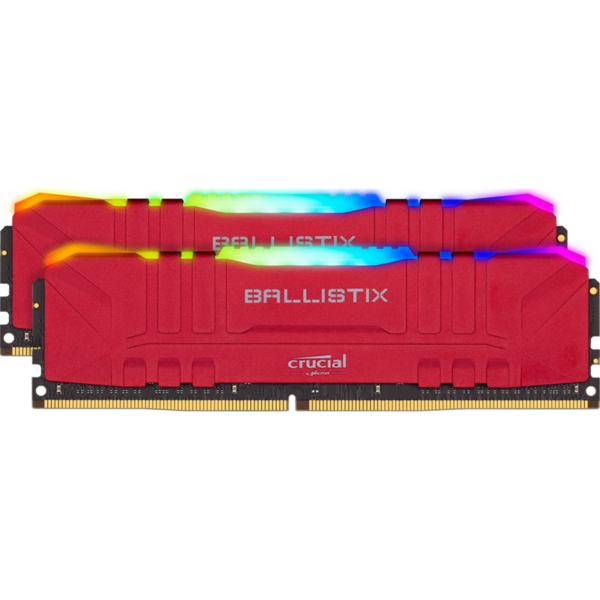 Memorie Crucial Ballistix RGB DDR4 16GB 3200MHz CL16 Kit Dual Channel Red