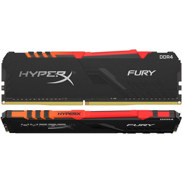 Memorie Kingston HyperX Fury RGB 32GB DDR4 3200MHz CL16 Kit Dual Channel