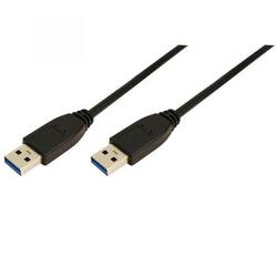 Cablu USB Logilink USB 3.0 (T) la USB 3.0 (T), 2m, Black