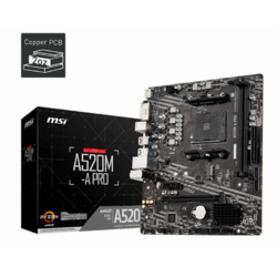 Placa de baza MSI A520M-A PRO Socket AM4