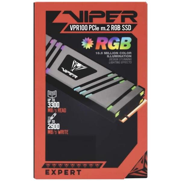 SSD PATRIOT Viper VPR100 256 GB PCI Express 3.0 x4 M.2 2280 RGB