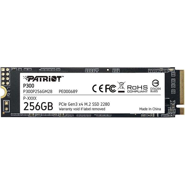 SSD PATRIOT P300 256GB PCI Express 3.0 x4 M.2 2280