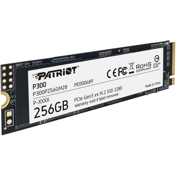 SSD PATRIOT P300 256GB PCI Express 3.0 x4 M.2 2280