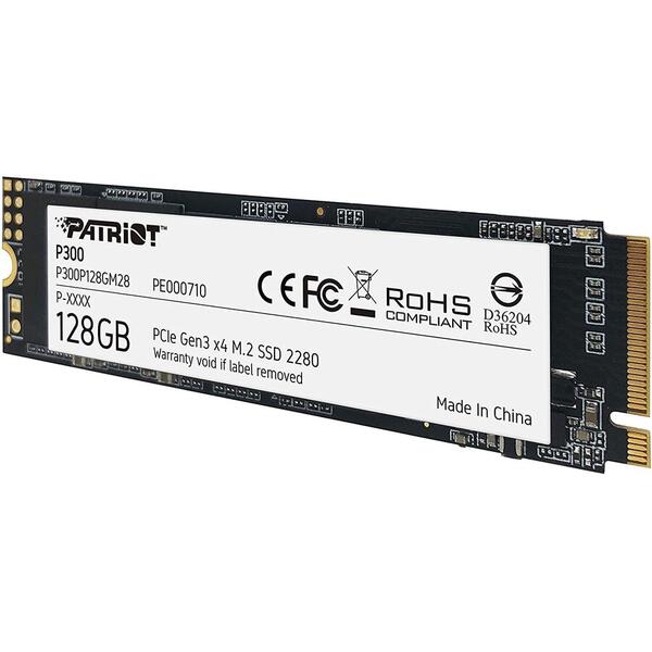 SSD PATRIOT P300 128GB PCI Express 3.0 x4 M.2 2280