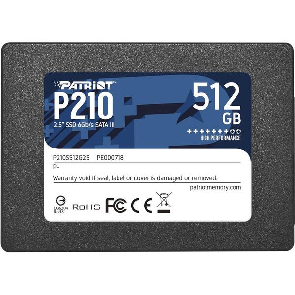 SSD PATRIOT P210 512GB SATA3 2.5 inch