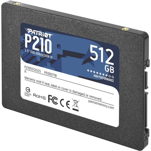 SSD PATRIOT P210 512GB SATA3 2.5 inch
