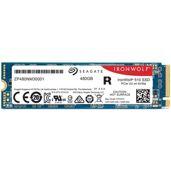 SSD Seagate Ironwolf 510 480GB PCI Express 3.0 x4 M.2 2280