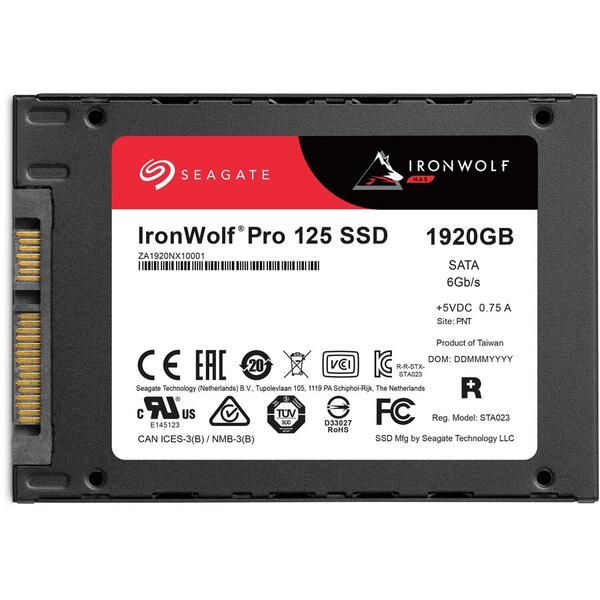 SSD Seagate IronWolf Pro 125 1.92TB SATA3 2.5 inch