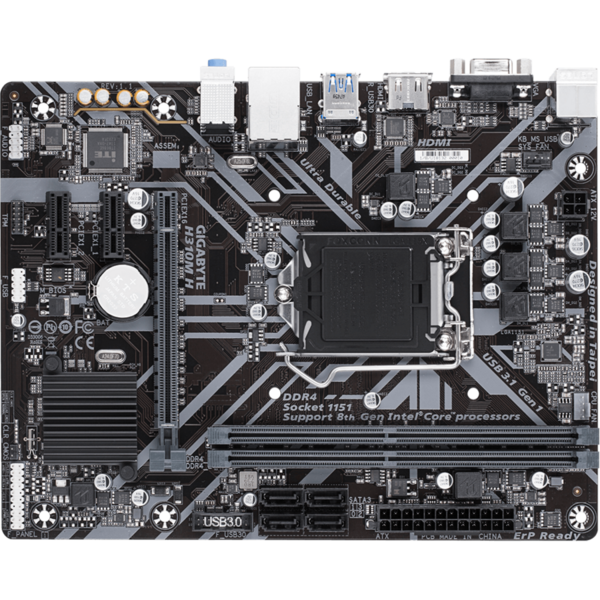 Placa de baza Gigabyte H310M H, Socket 1151 v2, mATX rev 1.1