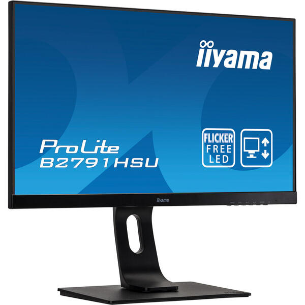 Monitor LED IIyama ProLite B2791HSU-B1 27 inch Full HD, 1ms, USB, Boxe, Negru