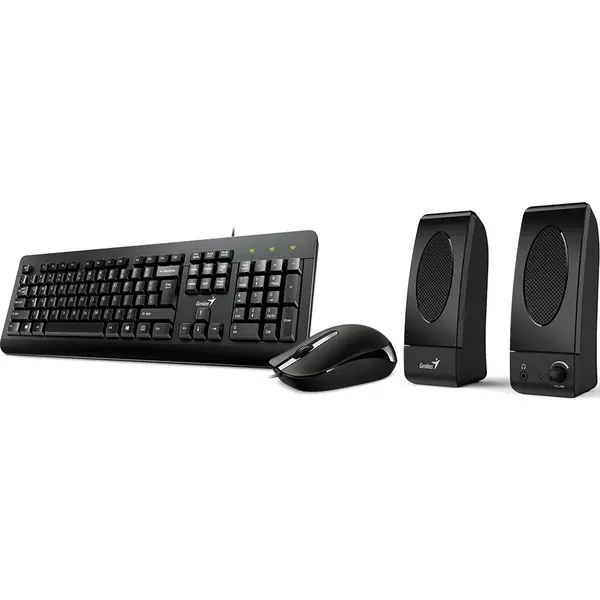 Kit Tastatura, Mouse si Boxe Genius KMS U130 + Boxe 3W