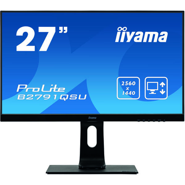 Monitor LED IIyama ProLite B2791QSU-B1 27 inch QHD, 1ms, USB, Boxe, Negru