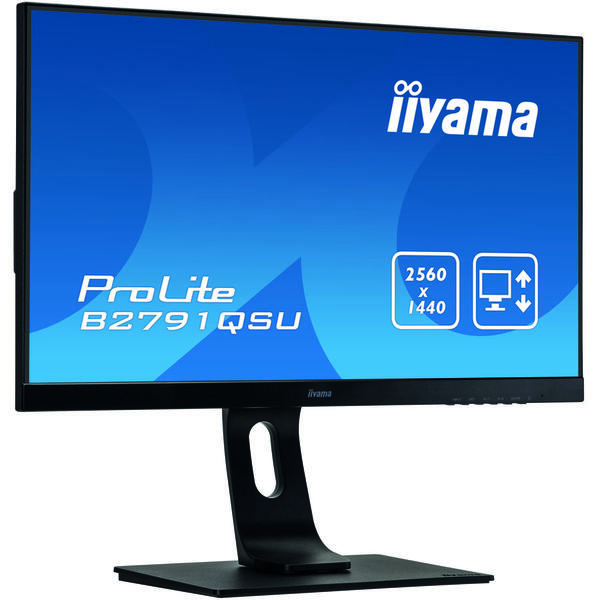 Monitor LED IIyama ProLite B2791QSU-B1 27 inch QHD, 1ms, USB, Boxe, Negru