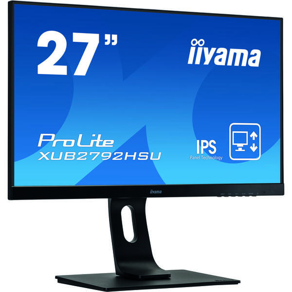 Monitor LED IIyama ProLite XUB2792HSU-B1 IPS 27 inch Full HD, 4ms, USB, Boxe, Negru