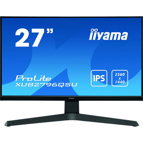 Monitor LED IIyama ProLite XUB2796QSU IPS 27 inch QHD, 1ms, USB, Boxe, Negru