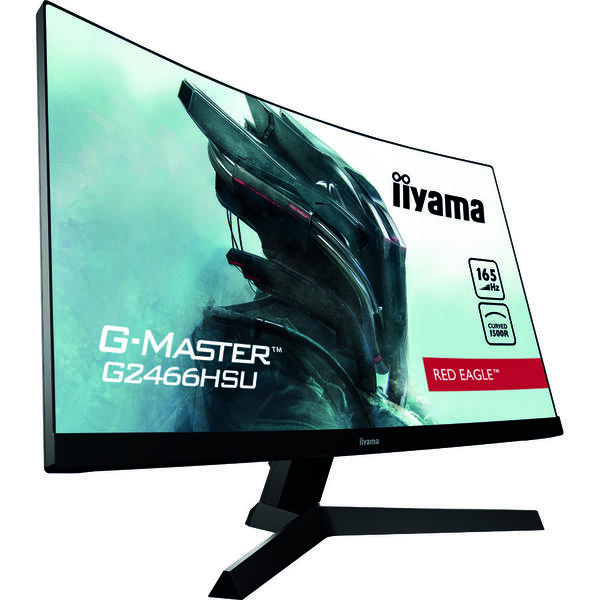 Monitor LED IIyama G-MASTER Red Eagle G2466HSU-B1 23.6 inch Full HD Curbat, 1ms, HDR, USB, Boxe, Negru