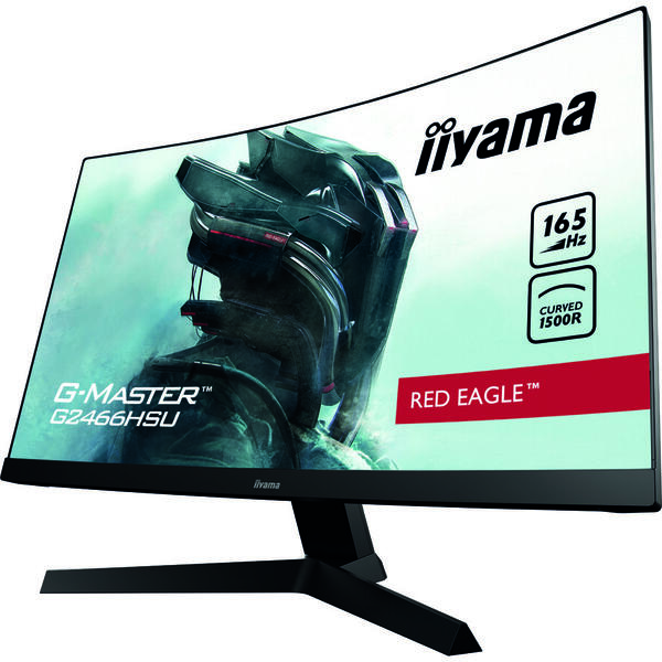 Monitor LED IIyama G-MASTER Red Eagle G2466HSU-B1 23.6 inch Full HD Curbat, 1ms, HDR, USB, Boxe, Negru