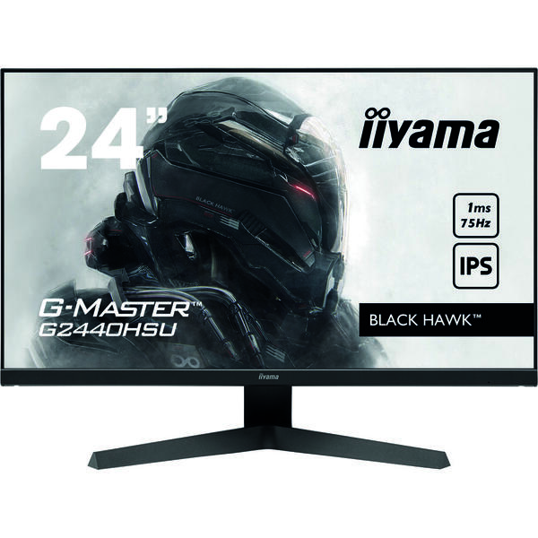 Monitor LED IIyama G-MASTER Black Hawk G2440HSU-B1 23.8 inch Full HD 75Hz, 1ms, USB, Boxe, Negru