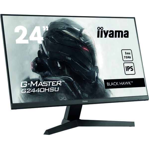 Monitor LED IIyama G-MASTER Black Hawk G2440HSU-B1 23.8 inch Full HD 75Hz, 1ms, USB, Boxe, Negru