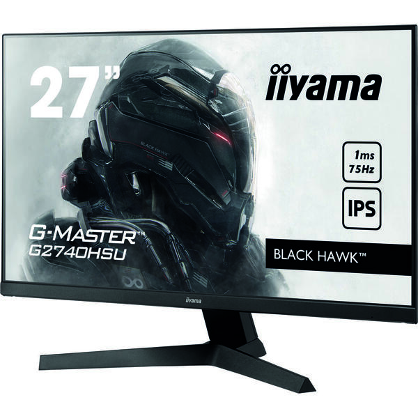 Monitor LED IIyama G-MASTER Black Hawk G2740HSU-B1 27 inch Full HD 75Hz, 1ms, USB, Boxe, Negru