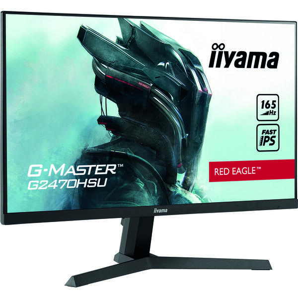 Monitor LED IIyama G-MASTER Red Eagle G2470HSU-B1 23.8 inch Full HD 165Hz, 0.8ms, USB, Boxe, Negru