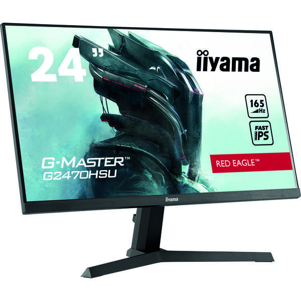 Monitor LED IIyama G-MASTER Red Eagle G2470HSU-B1 23.8 inch Full HD 165Hz, 0.8ms, USB, Boxe, Negru