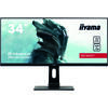 Monitor LED IIyama G-MASTER Red Eagle GB3461WQSU-B1 34 inch UHD 144Hz, 1ms, HDR, USB, Boxe, Negru