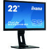 Monitor LED IIyama ProLite B2283HS-B5 21.5 inch Full HD 75Hz, 1ms, Boxe, Negru