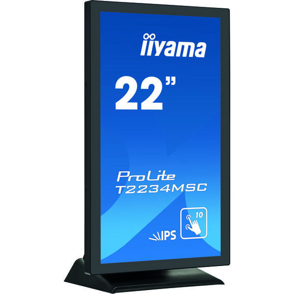 Monitor LED IIyama ProLite T2234MSC-B6X 21.5 inch Full HD Touchscreen, 8ms, USB, Boxe, Negru