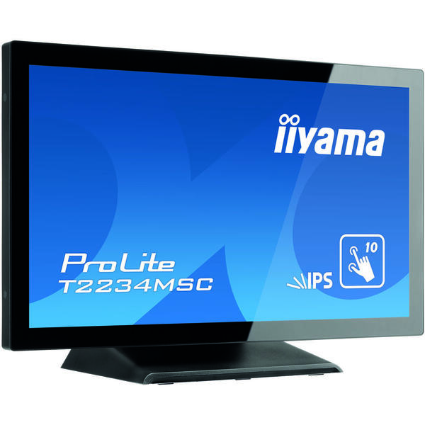 Monitor LED IIyama ProLite T2234MSC-B6X 21.5 inch Full HD Touchscreen, 8ms, USB, Boxe, Negru