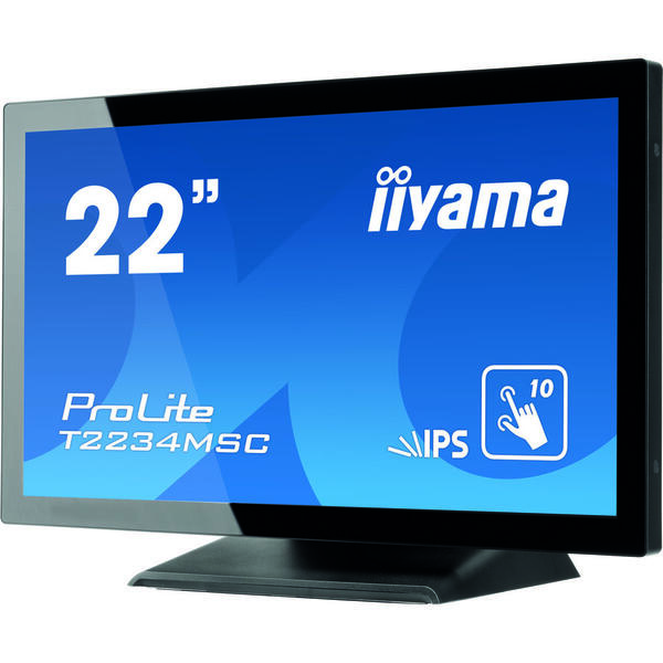 Monitor LED IIyama ProLite T2234MSC-B6X 21.5 inch Full HD Touchscreen, 8ms, USB, Boxe, Negru