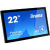 Monitor LED IIyama ProLite TF2234MC-B6AGB 21.5 inch Full HD Touchscreen, 8ms, Negru